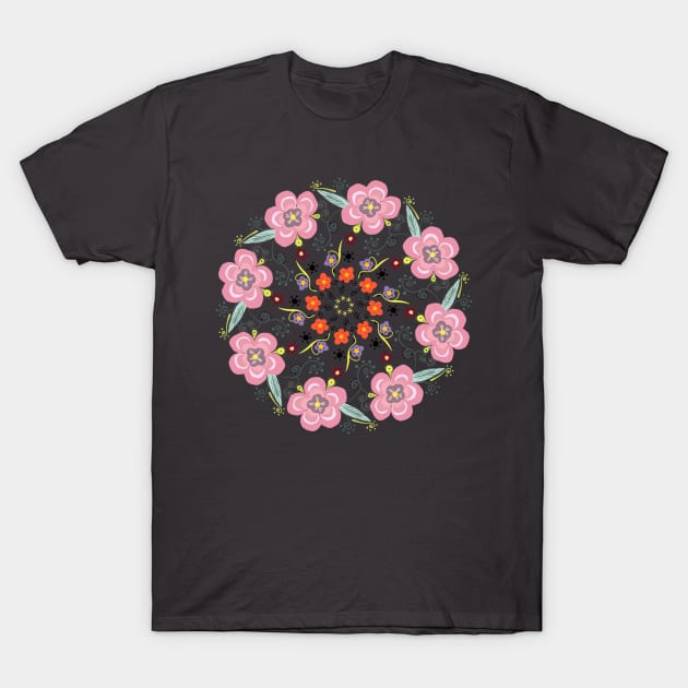 Mandala 7 - flowers T-Shirt by EshiPaints